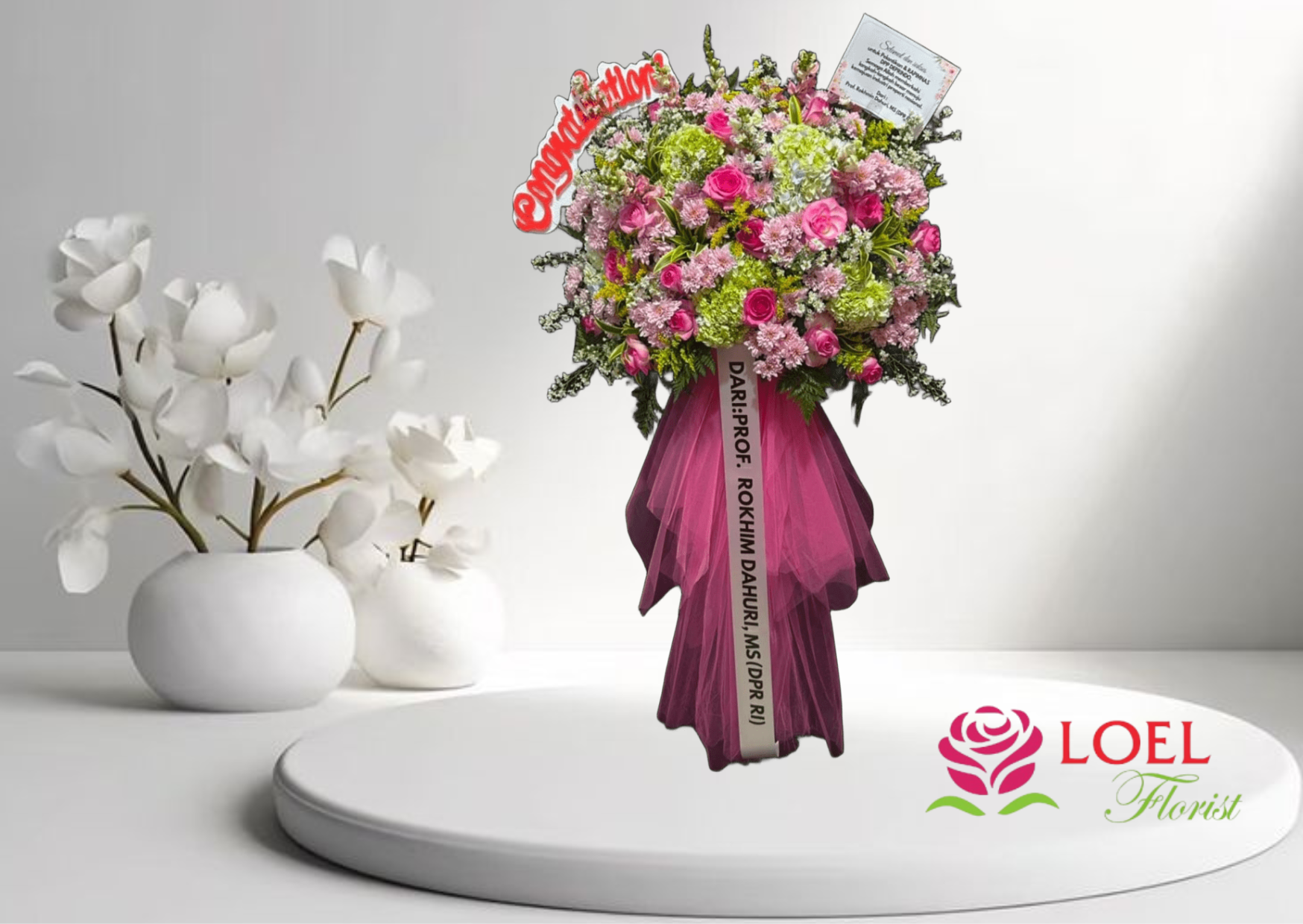 Standing Flowers 05 - Standing Flowers | Rangkaian Bunga Segar Sukabumi - Loel Florist